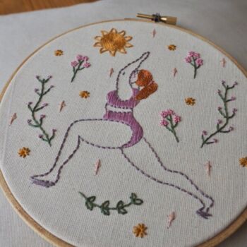 Embroidery Kit Yoga Girl, 4 of 4