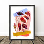 Vibrant Abstract Leaf Collage Art Print, thumbnail 6 of 7