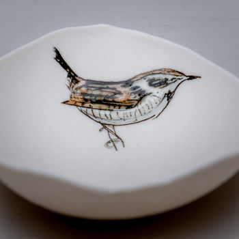 Wren Bird Illustrated Porcelain Storage Bowl, 3 of 6