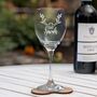 Personalised Christmas Wine Glass, thumbnail 1 of 6