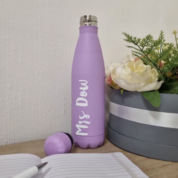Personalised Teacher Coloured Water Bottle, 9 of 9