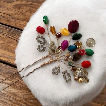 Aurora Bloom Hair Pin, 4 of 5