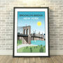 Brooklyn Bridge, New York, USA Print, thumbnail 1 of 5