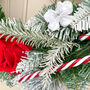 Candy Cane Forest Luxury Faux Christmas Wreath, thumbnail 9 of 10