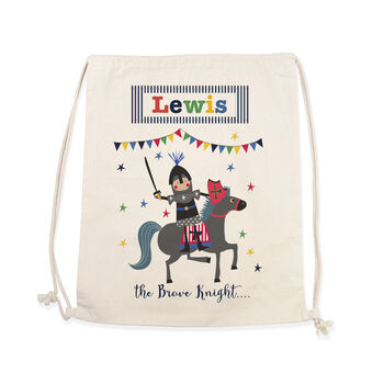 Personalised Brave Knight Pe Kit Bag, 3 of 3