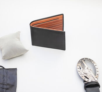 Personalised Leather Wallet Card Holder Rfid, 5 of 8