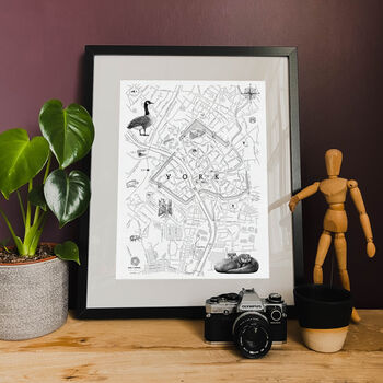 Personalised York Illustrated Map Print, 2 of 7