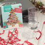 Christmas Holly And Snowflake Highball Glass And Gift Boxed Set, thumbnail 3 of 9