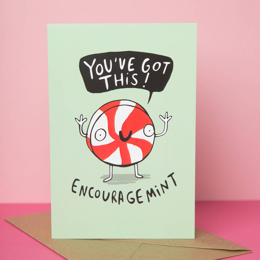  encouragement Greeting Card By Katie Abey Design Notonthehighstreet