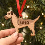Border Terrier Personalised Dog Wooden Decoration, thumbnail 7 of 7