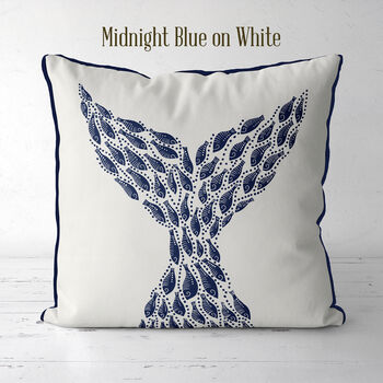 Little Fish, Whale Tail Cushion, Multi Cols Available, 5 of 8