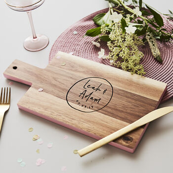 Personalised Couples Chopping Board, 3 of 7