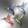 Choose Your Colour – Hummingbird Enamel Pin, thumbnail 2 of 11