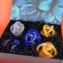 Handmade Cobalt Loop Hand Blown Glass Sculpture, thumbnail 4 of 4