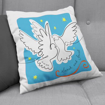 Personalised Matisse Doves Cut Out Cushion, 2 of 7