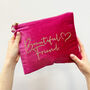 Velvet 'Beautiful Friend' Make Up Bag, thumbnail 7 of 10