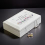 Personalised Wild Flowers Wooden Jewellery Box, thumbnail 1 of 6