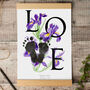 Birth Month Flower Footprint Kit February, Iris, thumbnail 1 of 4