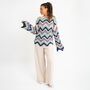Striped Chevron Jumper Crochet Kit, thumbnail 1 of 12