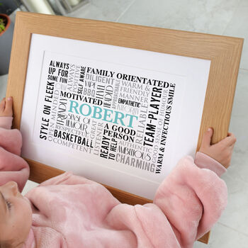 Personalised Word Cloud Typographic Art, 3 of 9