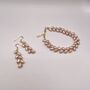 Irregular Matching Bracelet And Earring Set, thumbnail 1 of 5