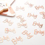 Rose Gold Foiled Baby Baby Shower Table Confetti, thumbnail 1 of 3