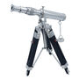 Personalised Chrome Telescope With Black Wooden Tripod, thumbnail 6 of 11