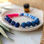 Lapis Lazuli And Lava Beads Aromatherapy Diffuser Bracelet And Essential Oil Roller Gift Set, thumbnail 5 of 7