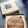 Personalised Solid Zebra Wood Wireless Charger, thumbnail 1 of 7