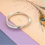 Sterling Silver Twisted Bangle Bracelet Cuff, thumbnail 3 of 5