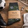 Football Coach Gift Bamboo Socks With Personalised Label Sleeve, thumbnail 1 of 4