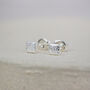 Sterling Silver Mini Square Studs, thumbnail 1 of 5