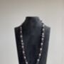 Noori Pink And Black Beads Long Necklace, thumbnail 2 of 4
