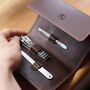 Engraved Leather Personalised Grooming Kit, thumbnail 1 of 6