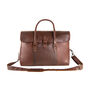 Personalised Leather Drake Strapped Weekender, thumbnail 2 of 12