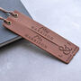 Personalised Leather Bookmark Set Valentine's Day Gift, thumbnail 3 of 11