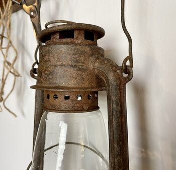 Rusty Old Storm Lamp / Lantern, 5 of 6