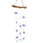 Recycled Glass Driftwood Mobile Blue And White, thumbnail 1 of 4