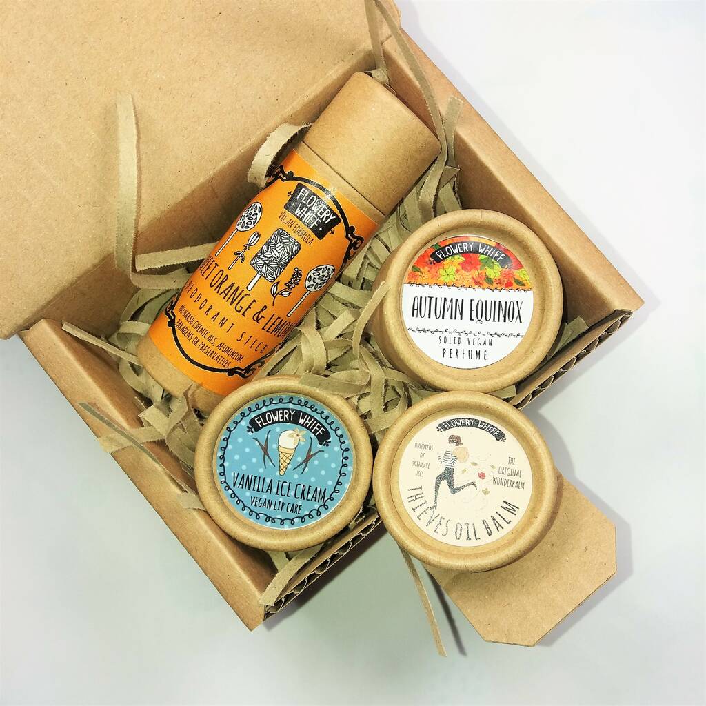 Vegan Skincare Autumn Edition Gift Box By Flowery Whiff