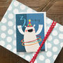 Mini Polar Bear 3rd Birthday Card, thumbnail 1 of 5