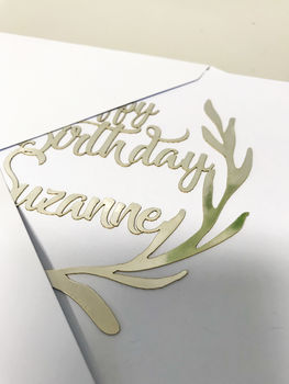 Personalised Papercut Birthday Card, 8 of 10