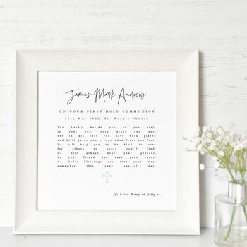 Personalised Holy Communion Print With Poem, 3 of 4