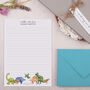 A5 Personalised Letter Writing Paper Dinosaurs, thumbnail 3 of 4