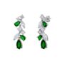Fancy Green Drop Tree Branch Earring, thumbnail 4 of 4
