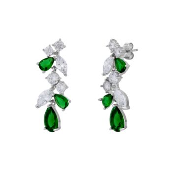 Fancy Green Drop Tree Branch Earring, 4 of 4