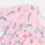 Girls Pink Unicorn / Magical Pony Cotton Pyjama Set, thumbnail 7 of 8