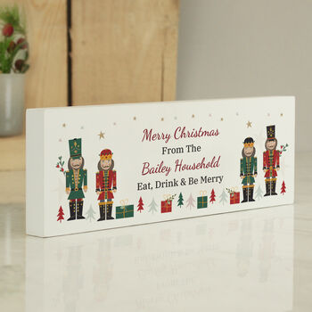 Personalised Christmas Nutcracker Mantel Sign, 2 of 3