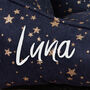 Personalised Navy Star Pet Bed, thumbnail 7 of 7