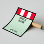 Sincil Bank Monopoly Lincoln Football Print, thumbnail 2 of 2