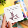 Personalised Wrap Daddy Around Our Fingers Fox Coaster, thumbnail 1 of 2